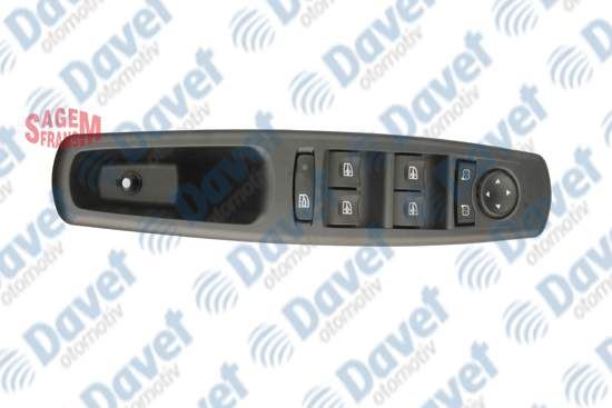 SAGEMFR 500008 Cam Acma Dugmesi + Dortlu Merkezi Kilit + Ayna Ayar On Sol Megane Iii - Fluence